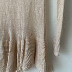 Free People Knit Ruffle Bib Tunic Sweater XS Photo 6