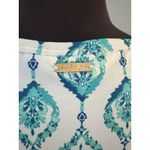 Cabana Life Tunic Dress Size S White Turquoise Beach Resort Shift Midi Beach Vac Photo 2