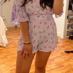 Purple Floral Romper Multiple Size L Photo 0