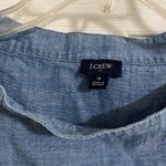 J.Crew  women’s denim shirt size 4 no collar neckline, high/low Photo 4