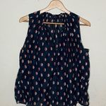 Madewell beautiful navy blue w/ half red & white dots 😻 blouse ( M ) Photo 0