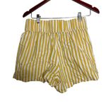 AYR  100% CottonStaycation Shorts in Yellow and white Sz M Photo 3