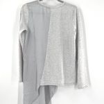 Maude Vivante Gray Asymmetrical Draped Top Gray Size Small NWT Photo 2