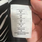 Nicholas NEW NWT Jane Contrast Square Neck Midi Dress In Black & Milk Stripe Photo 10