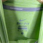Nike Running Lime Green Quarter Zip Workout Shirt Active Size Small Dri Fit Photo 2