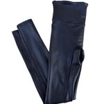 Spanx Faux Leather Crackle Black High Waisted Moto Leggings Contour XS Photo 0