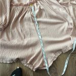 MABLE ROSE COLOR ROMPER FRILLY SIZE S FRINGE HEM PEASANT SLEEVES DEEP POCKETS Pink Photo 15