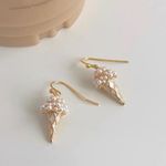 Ice Cream Cone Earrings Gold Photo 3