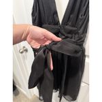 Lucy in the Sky Whimsgoth Sheer Black Dress Medium  Goth Fairy M Dance Party Tie‎ Photo 7