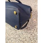 Michael Kors Haley Large Navy Blue Leather Satchel Handbag Women's Bag Photo 7