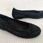 Vionic Black Sparkle Willow Comfort Studded Embellished Ballet Flat Shoes 6 Photo 0