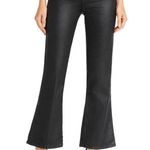 AG Adriano Goldschmied NWOT AG Quinne Hi-Rise Flare Crop Faux Leather Pants 26 Photo 1