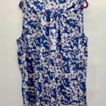 Eight Sixty Tie Neck Tunic Blouse Womens 3X Used Floral Photo 1