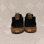 Vans Black and Tan Slip-On Shoes Photo 4