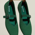 Vivaia Margot Mary Jane Comfort Old Money Arch Support Flats Forrest Green 9 Photo 0