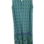 John Paul Richard Blue Paisley Choker Keyhole Fit & Flare Summer Dress NWT S Photo 0