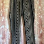Blue Note Black & Tan Tribal Print Boho Pants Size L Photo 0