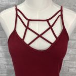 Maurice's  Burgundy Strappy Tank Top Photo 1