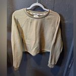 Madewell Olive Green Cropped Sweatshirt Photo 0