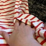 Maeve Anthro  red and white stripe dress small Photo 5