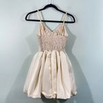 Romwe  Fairycore Retro Victorian Floral Jacquard Spaghetti Strap Dress Size S NWT Photo 4