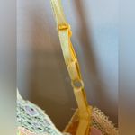 Victoria's Secret  Yellow Pink Satin Lace Lingerie Slip Chemise Dress Nightgown M Photo 3