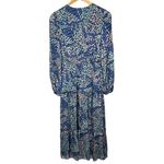 Shoshanna  Tiered Embroidered Zanita Multicolor Long Sleeve Midi Dress Size 2 Photo 4