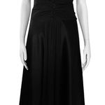 ABS Allen Schwartz Vintage 90s ABS Black Midi Cocktail Dress Beaded. M/L. Party Retro Prom Deep V Photo 0