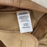 House of Harlow 1960 Tan Vegan Faux Leather High Rise Waist Pants size 10 Photo 5