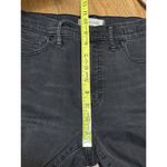 Madewell  Distressed Raw Hem 9" High Rise Stretch Black Sea Skinny Jeans Size 28T Photo 8