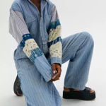 Urban Outfitters UO Bandana Patchwork Linen Coveralls NWT Photo 0