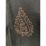 Sundance Bohemian Embroidered Print Tie Skirt Women's Size M Western Summer Boho Black Size M Photo 5