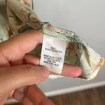 Lulus  Give Me Love Sage Green Floral Print Satin Wrap Mini Dress Photo 4