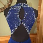 Morgan & Co. Blue Halter Prom Gown Size undefined Photo 5