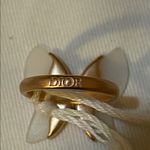 Christian Dior Dior Herbarium Ring Pink-Finish Metal and White Frosted Transparent Resin Photo 6