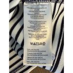 Maeve  Anthropologie Black White Ruched Striped Strapless Top Sz LG New with Tags Photo 5