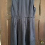 Elie Tahari  Samiyah Floral Embellished Collar Navy Pleated Cocktail Dress Size 6 Photo 2