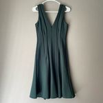 Adelyn Rae  sz S Forrest green open mesh striped sheath dress‎ Photo 6