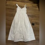 Lulus  Strolling Sicily White Pleated Backless Midi Dress With Pockets Photo 4