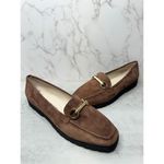 Amalfi Rangoni Loafers Womens Size 12.5 Suede Walk On Air Brown Slip On Shoes Photo 3