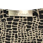 Calvin Klein | Small | Black/Cream Reptile Print Bust Lifting One Piece Swimsuit Photo 5