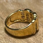 18K GE RSC Gold Plated CZ Swirl Wave Ring Photo 5