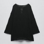 ZARA NWT  TEXTURED KNIT DRESS SWIM COVERUP CROCHET BLOGGERS FAVE MEDIUM Photo 1