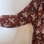 BloomChic Brown Leaf Print Midi Dress Size 26 Fall Wedding Guest Dress Photo 6