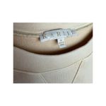 Karlie Neutral Puff Sleeve Embroidered Sweatshirt Sz. M Photo 3