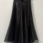 JS Collections JS Collection Black Chiffon Formal Maxi Skirt Sz 12 Witchy Wicked Photo 0