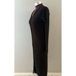 Old Navy  Dress Size XS Black Ribbed Knit Henley Button Front Minimalist Stretchy Photo 2