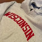 Embroidered oversized Wisconsin Badgers Hoodie Gray Size XL Photo 3