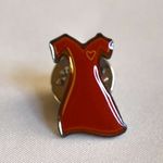 Source Unknown American Heart Association Red Enamel Dress Lapel/Tie Pin Photo 0
