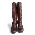 Frye  Phillip Harness Tall Riding Boots Brown Leather 76850 Women's‎ US 6B Photo 6